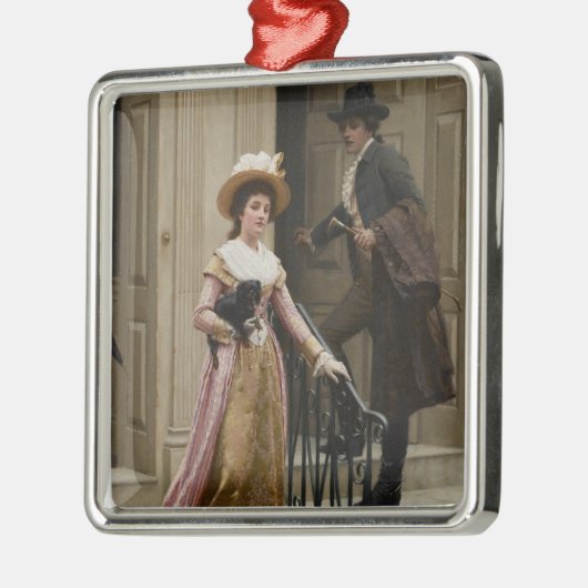 Mijn volgende-deurbuur (het Vlikken paar) (Schoonh Metalen Ornament (Links)