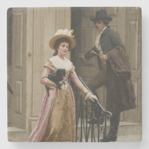 Mijn volgende-deurbuur (het Vlikken paar) (Schoonh Stenen Onderzetter