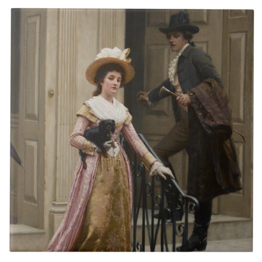 Mijn volgende-deurbuur (het Vlikken paar) (Schoonh Tegeltje (Voorkant)