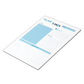 Mijn volgende idee blauw notitieblok (Schuin)