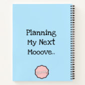 Mijn volgende stap plannen..  Koe Notitieboek (Achterkant)