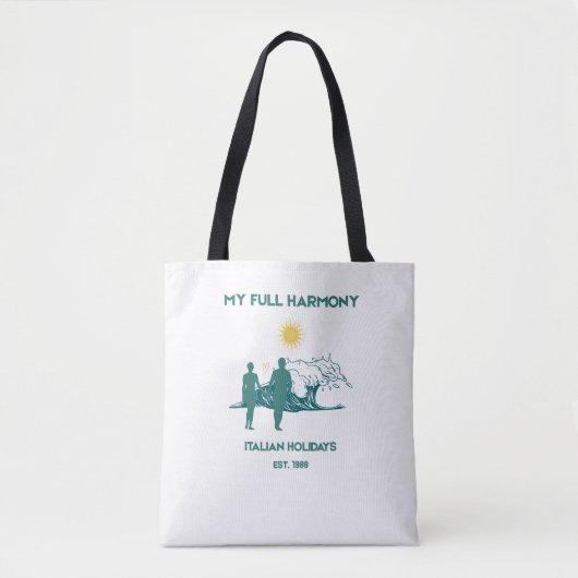 Mijn Volledige Harmonie Luxe Strand Tote Bag (Voorkant)