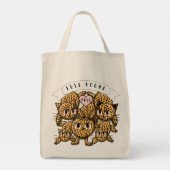 Mijn volledige huis - Ultra Schattigee Anime Leopa Tote Bag (Achterkant)