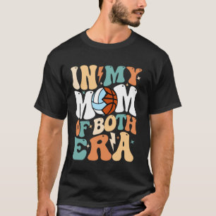 Mijn Volleybal Basketbal Moeder Tijdperk Grappige  T-shirt