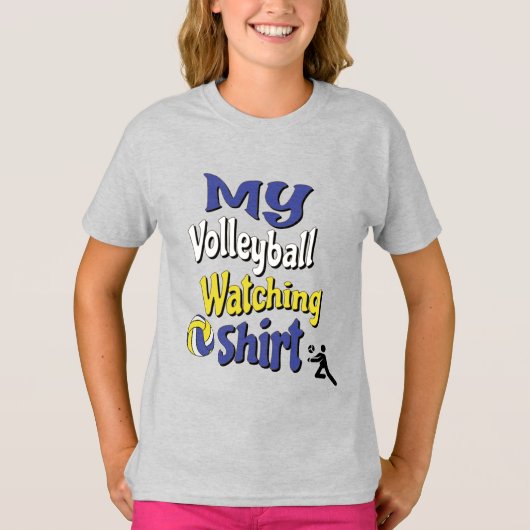 Mijn Volleybal kijken Shirt (Voorkant)