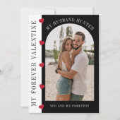 Mijn voor altijd Valentijn man moderne stijlvolle Feestdagenkaart (Voorkant)