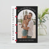 Mijn voor altijd Valentijn man moderne stijlvolle Feestdagenkaart (Staand voorkant)