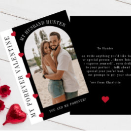 Mijn voor altijd Valentijn man moderne stijlvolle  Feestdagenkaart