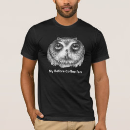 Mijn voor Koffee wordt Marsh Owl T-shirt
