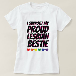 Mijn voorgedragen lesbische Bestie Love Support BF T-shirt