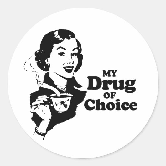 MIJN VOORKEURSDRUG RONDE STICKER (Voorkant)