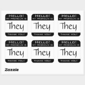 Mijn voornaamwoord is ZIJ Vierkante Sticker (Vel)