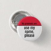 Mijn voornaamwoorden zijn Mijn naam gebruiken alst Ronde Button 3,2 Cm (Voorkant /achterkant)