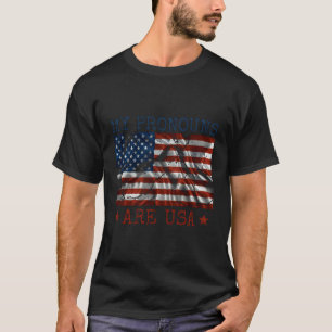 Mijn voornaamwoorden zijn USA 4th of July Amerikaa T-shirt