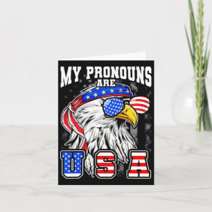 Mijn voornaamwoorden zijn Usa Adelaar Amerikaans G Kaart