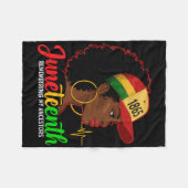 Mijn Voorouders Herdenken Juneteenth Natuurlijk Ha Fleece Deken (Voorkant (Horizontaal))