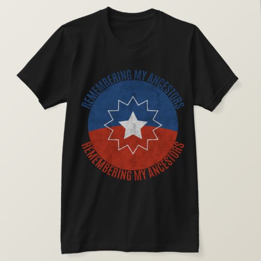 Mijn Voorouders Herdenken Juneteenth T-shirt (Design voorkant)