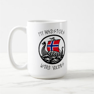Mijn voorouders waren Vikingen | Noorse vlag Koffiemok