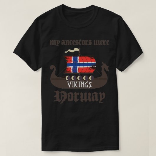 Mijn voorouders waren Vikingen T-shirt (Design voorkant)