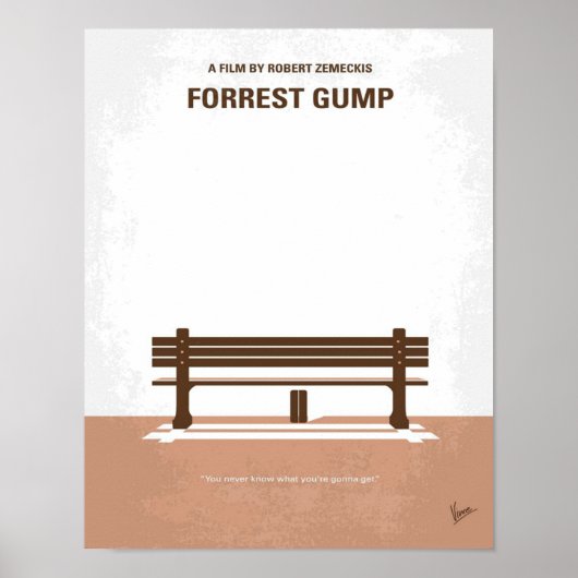 Mijn voorste gump Minimale Poster filmvoorruste be (Voorkant)