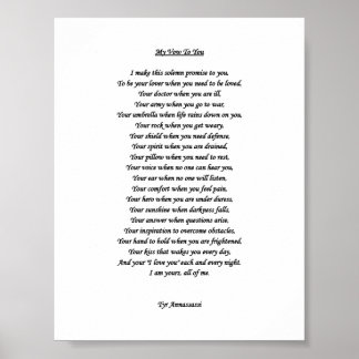 MIJN VOW-POSTER POSTER