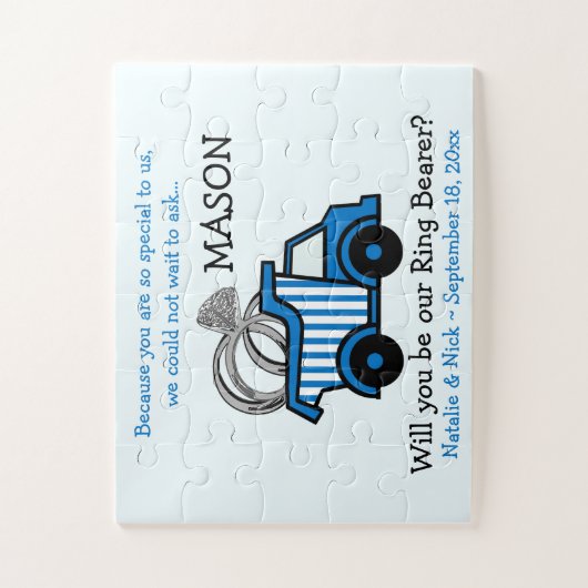 Mijn vraag over Ring Bearer Legpuzzel (Verticaal)