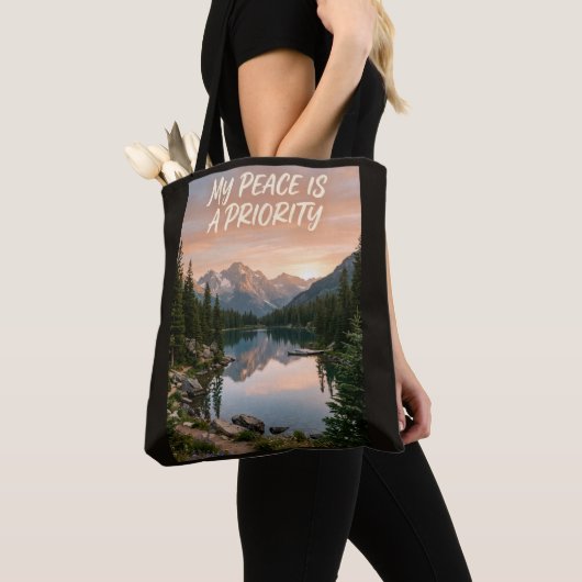 Mijn vrede is een prioriteit tote bag (Dichtbij)