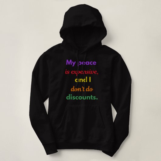 Mijn vrede, mijn prijs hoodie (Design voorkant)