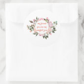 Mijn Vriend Beste Vrienden Voor eeuwig Bloemenkran Ronde Sticker (Tas)