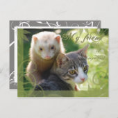 Mijn vriend briefkaart (Voorkant / Achterkant)