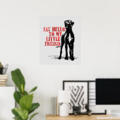 Mijn vriend de Great Dane Poster (Thuiskantoor)