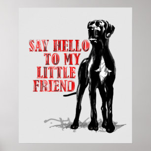 Mijn vriend de Great Dane Poster