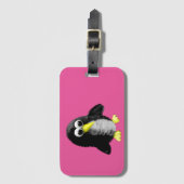 Mijn vriend de pinguïn bagagelabel (Voorkant (verticaal))