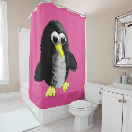 Mijn vriend de pinguïn douchegordijn (In situ)