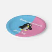 Mijn vriend de pinguïn, gepersonaliseerd papieren bordje (Gekanteld)