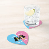 Mijn vriend de pinguïn, gepersonaliseerd voor Twin Kartonnen Onderzetters (Insitu)