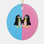 Mijn vriend de pinguïn, sekse onthullen feest keramisch ornament (Links)