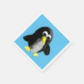 Mijn vriend de pinguïn servet (Hoek)