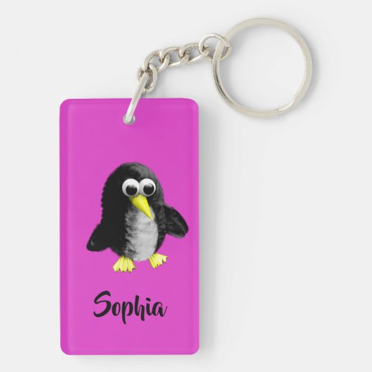 Mijn vriend de pinguïn sleutelhanger (achterkant)