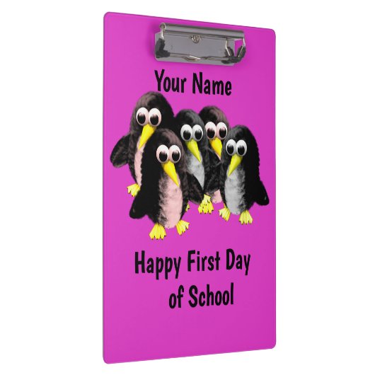 Mijn vriend de pinguïn, speciaal voor kinderen klembord (Rechts)