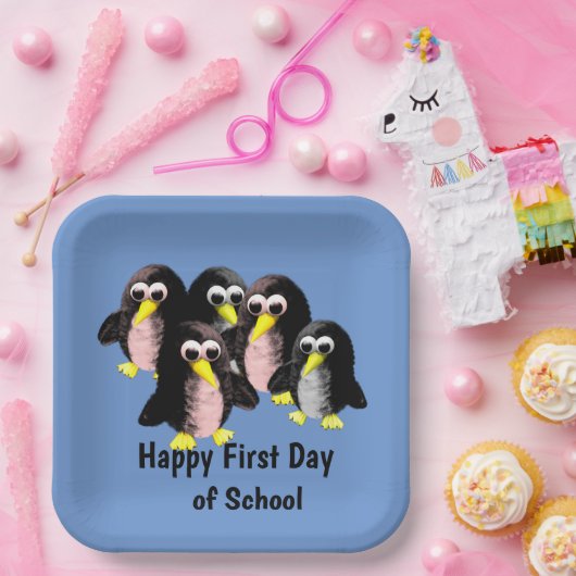 Mijn vriend de pinguïn, speciaal voor kinderen Pap Papieren Bordje (Feest)