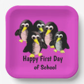 Mijn vriend de pinguïn, speciaal voor kinderen papieren bordje (Voorkant)