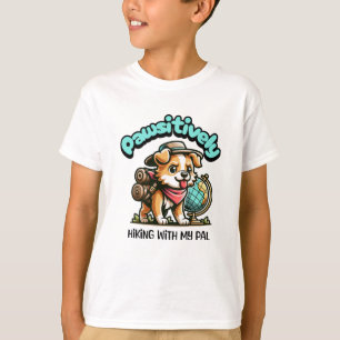 Mijn vriend en ik gaan positief wandelen (hond) t-shirt