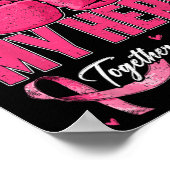 Mijn vriend en mijn held samen zullen we borstkank poster (Hoek)
