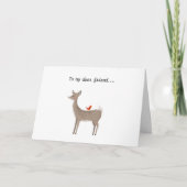 mijn vriend grappige zoete hert kaart (Voorkant)