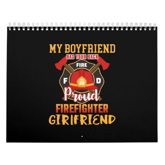 Mijn vriend heeft je achterpootbrandweerman kalender (Hoes)