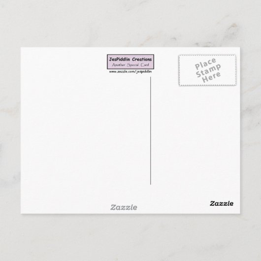 Mijn vriend, het paard briefkaart (Achterkant)