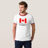 Mijn vriend is een heet canadees t-shirt (Voorkant volledig)
