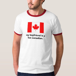 Mijn vriend is een heet canadees t-shirt