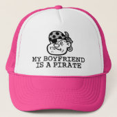 Mijn vriend is een piraat trucker pet (Voorkant)